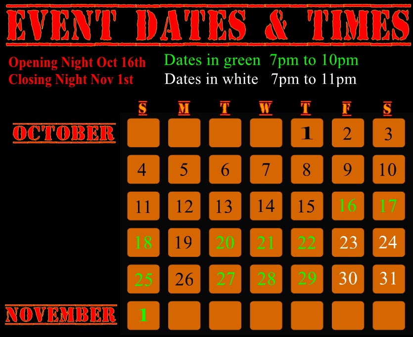 Dates & Hours of Operation